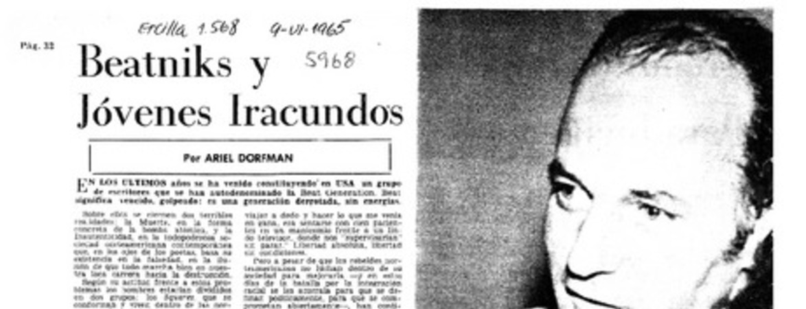 Beatniks y jóvenes iracundos