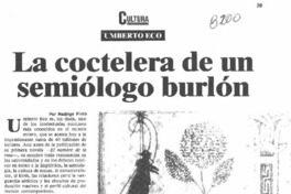 La coctelera de un semiólogo burlón