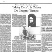 "Moby Dick", la Odisea de nuestro tiempo Herman Melville, a cien años de su muerte