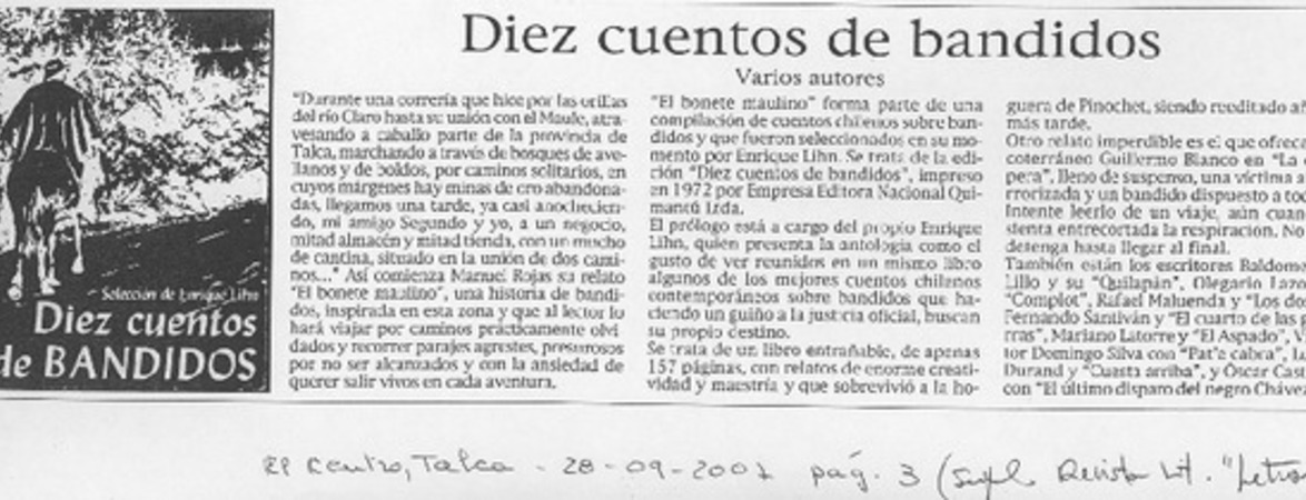 Diez cuentos de bandidos