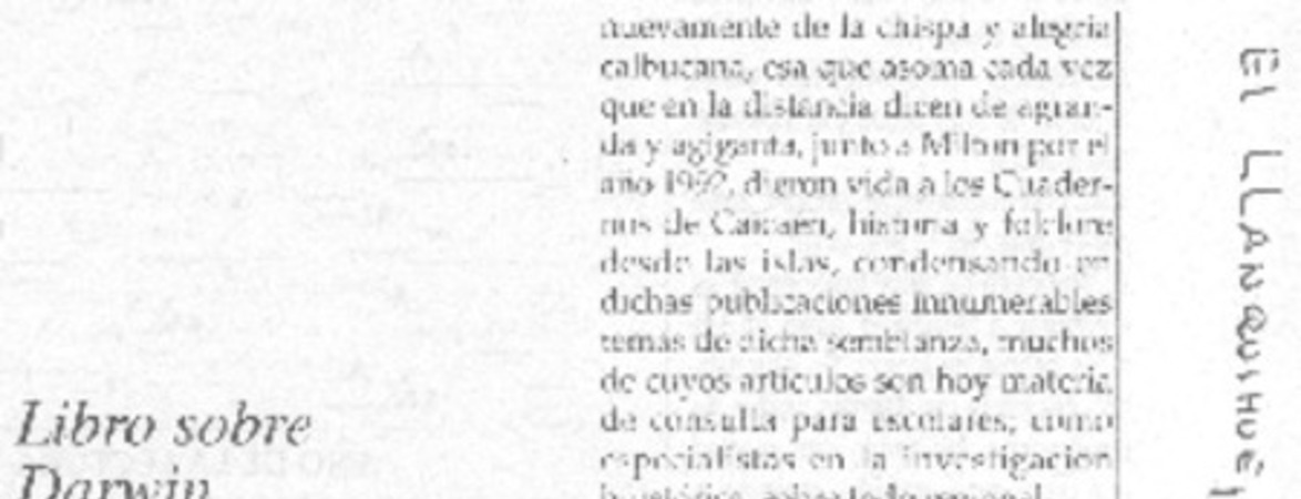 Libro sobre Darwin