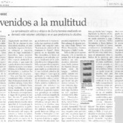 Bienvenidos a la multitud