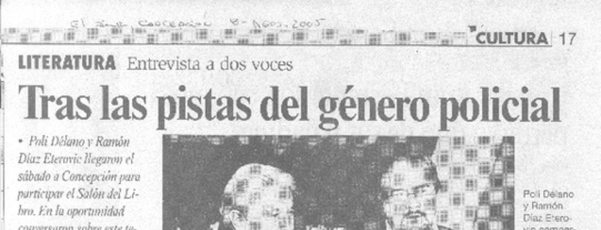 Tras la pistas del género policial (entrevista)