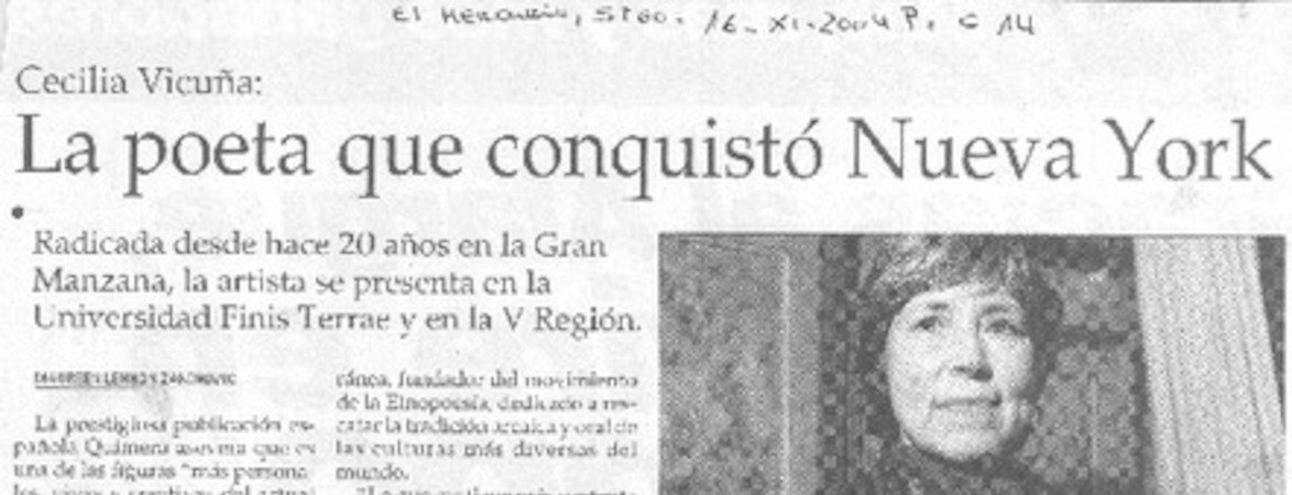 La poeta que conquistó Nueva York