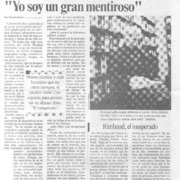 "Yo soy el gran mentiroso". (entrevistas)