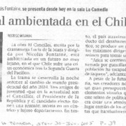 Estrenan obra teatral ambientada en el Chile del año 2024