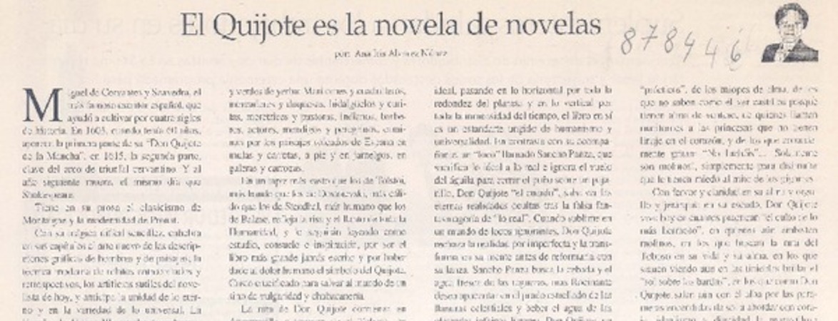 El Quijote es la novela de novelas