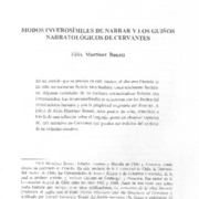 Modos inverosímiles de marrar y los guiños narratológicos de Cervantes
