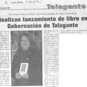 Realizan lanzamiento de libro en Gobernación de Talagante.