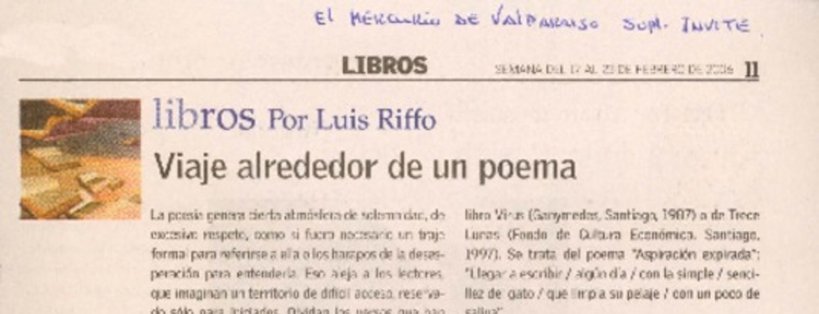 Viaje alrededor de un poema