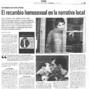 El recambio homosexual en la narrativa local