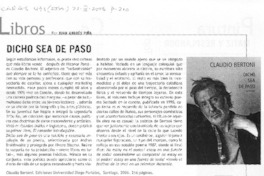 Dicho sea de paso