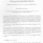Funciones en el Diario de viaje i navegación del Padre García
