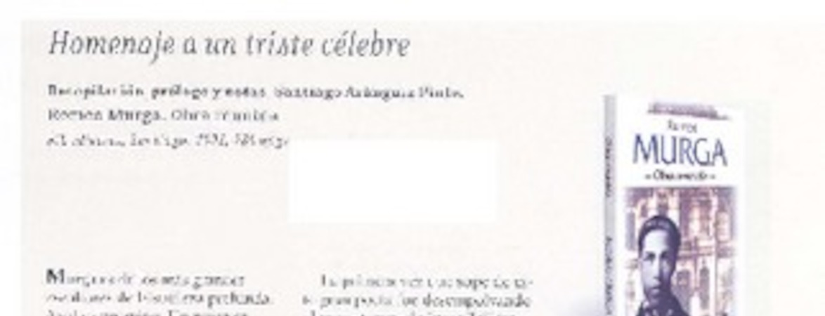 Homenaje a un triste célebre