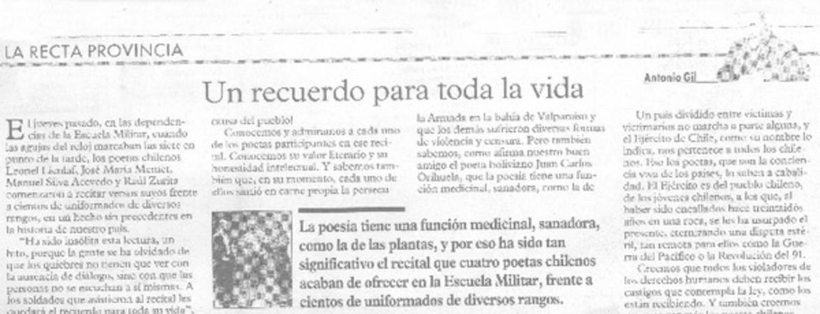 Un recuerdo para toda la vida