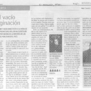Desde el vacío a la imaginación