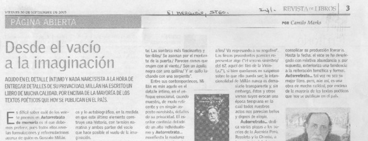 Desde el vacío a la imaginación