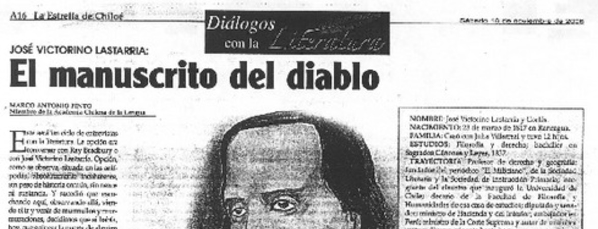 El manuscrito del diablo (entrevista)