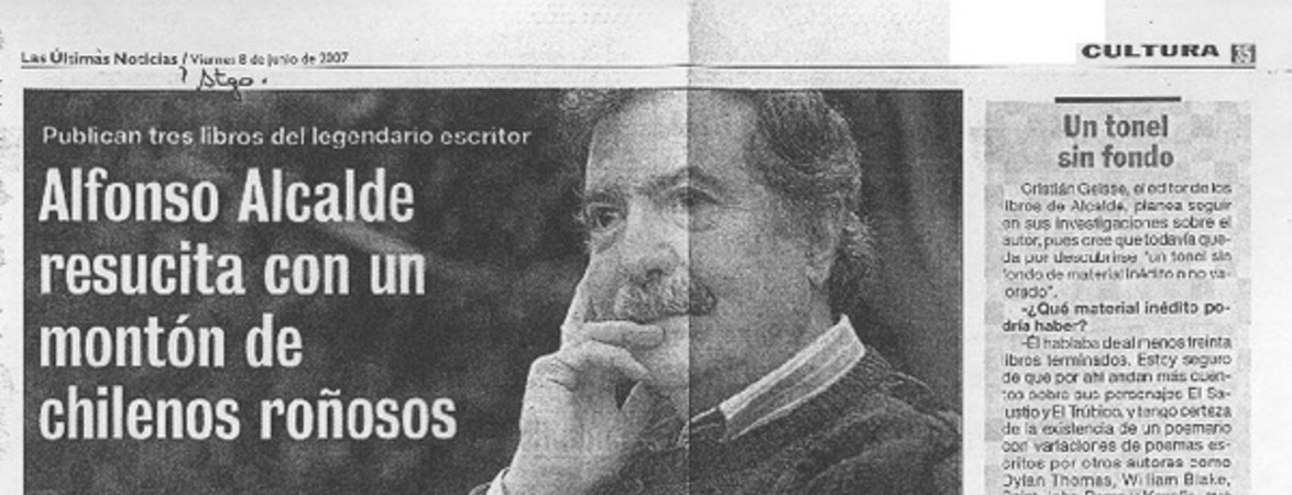 Alfonso Alcalde resucita con un montón de chilenos roñosos
