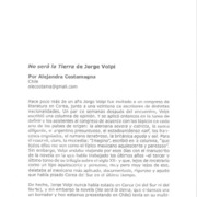 No será la tierra de Jorge Volpi