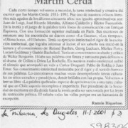 Martín Cerda  [artículo] Ramón Riquelme