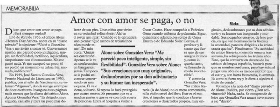 Amor con amor se paga, o no  [artículo] Filebo