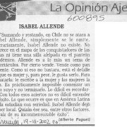 Isabel Allende  [artículo] Alberto Fuguet