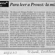 Para leer a Proust, la mirada de Alone  [artículo] Jorge Arturo Flores