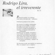 Rodrigo Lira, el irreverente