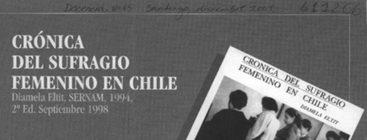 Crónica del sufragio femenino en Chile  <artículo>