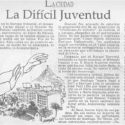 La difícil juventud  [artículo] Miguel Laborde