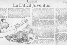 La difícil juventud  [artículo] Miguel Laborde