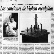 Las canciones de Violeta esculpidas  [artículo]