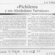 "Pichilemu y sus alrededores turísticos"  [artículo] José Flores Leiva