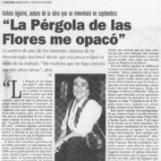 "La pérgola de las flores me opacó"  [artículo] I. P.