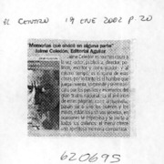 "Memorias que olvidé en alguna parte"  [artículo]