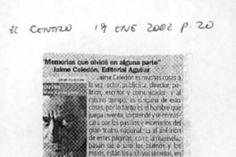 "Memorias que olvidé en alguna parte"  [artículo]