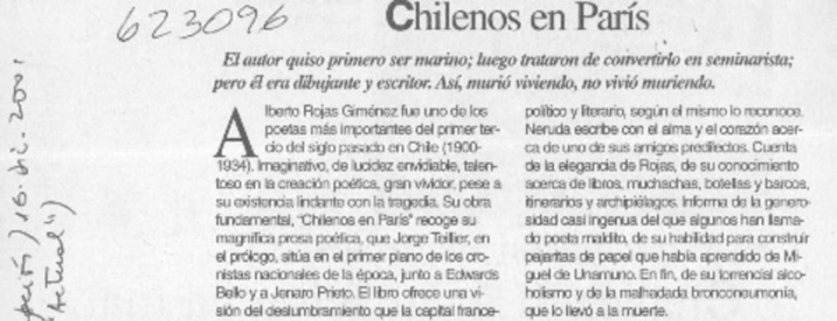 Chilenos en París