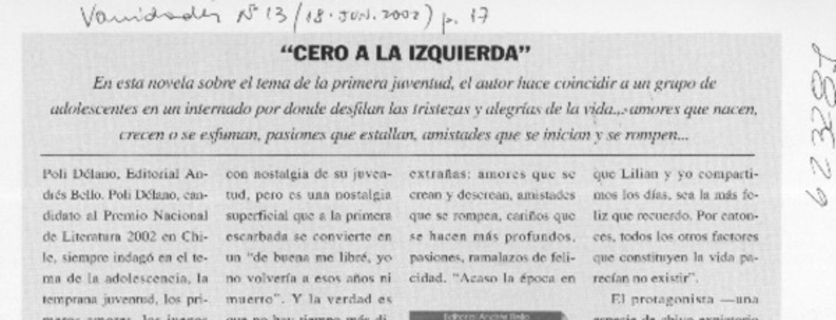 "Cero a la izquierda"