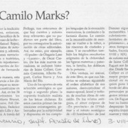 ¿El canon de Camilo Marks?