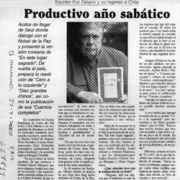 Productivo año sabático  [artículo]