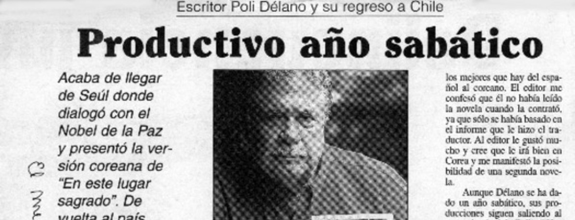 Productivo año sabático  [artículo]