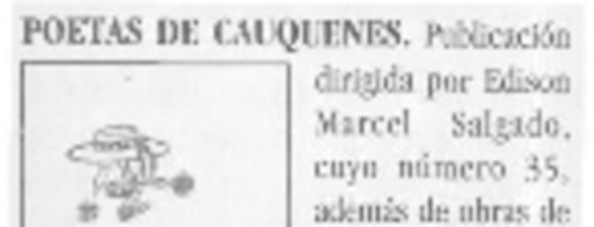 Poetas de Cauquenes  [artículo]