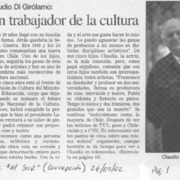 Un trabajador de la cultura  [artículo]