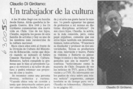 Un trabajador de la cultura  [artículo]