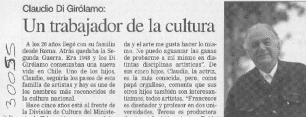Un trabajador de la cultura  [artículo]