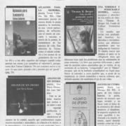 Aplausos para la memoria  [artículo] Nelson Cáceres Araya