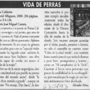 Vida de perras  [artículo] Floridor Pérez