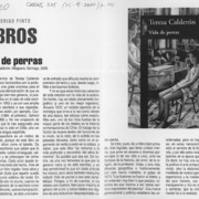 Vida de perras  [artículo] Rodrigo Pinto