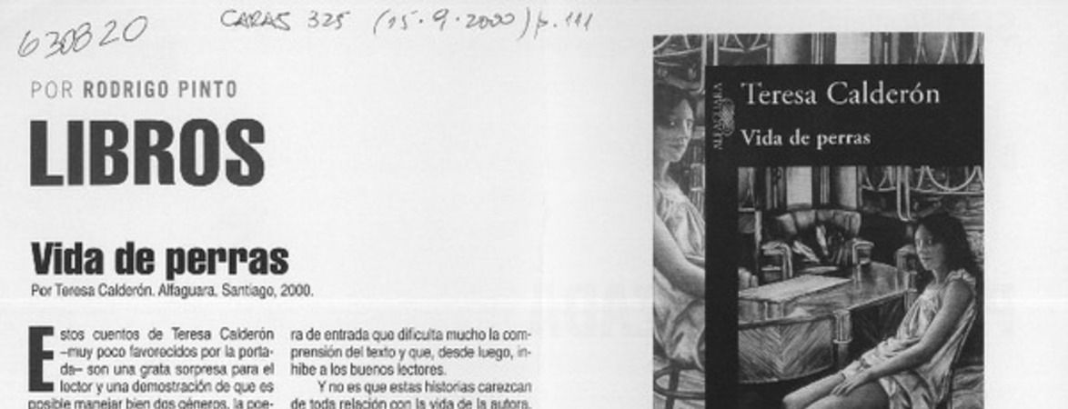 Vida de perras  [artículo] Rodrigo Pinto